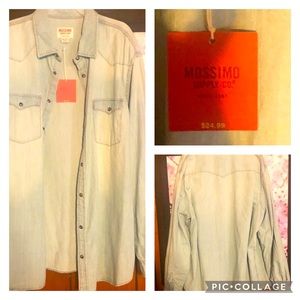 Missimo supply co size xxl jean shirt nwt